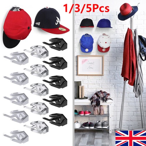 1-5Packs Adhesive Hat Hooks for Wall Hat Hangers Hat Hooks for Baseball Caps Hat