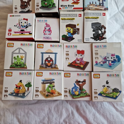 Diamond Mega Bloks Micro Blocks Lego Pokemon Hello Kitty Angry Birds Minecraft - Picture 6 of 6