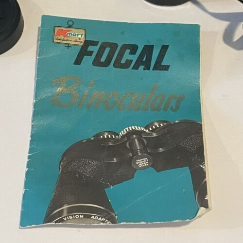 Vintage Kmart Focal Binoculars 7x35 ZWCF10 Wide Angle Box Case Manual - Picture 2 of 16