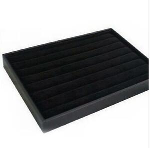 Large Black Velvet Ring Display Tray/Box Showcase UP TO 100 RINGS