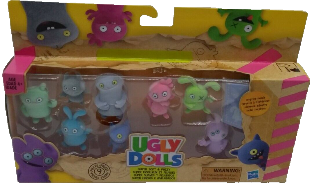 Ugly Dolls Hasbro Set of Mini Figures Soft Fuzzy Collectibles