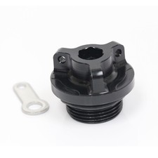 Tapa de llenado de aceite CNC Racing negra para Yamaha YZF R7 2022 2023