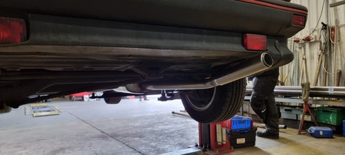Ford Fiesta Mk2 XR2 CVH T304 Stainless Exhaust System with Factory 2" outlet - Picture 2 of 12