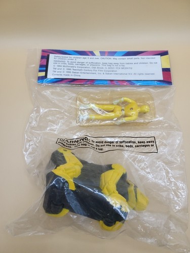 Vintage 1995 McDonald's Power Rangers Toy Set Yellow Ranger Bear Ninjazord - Picture 7 of 12