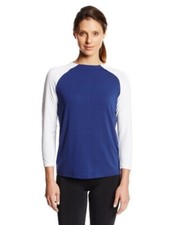  Jofit Women's "Time Off" Tee - Blue/White Medium