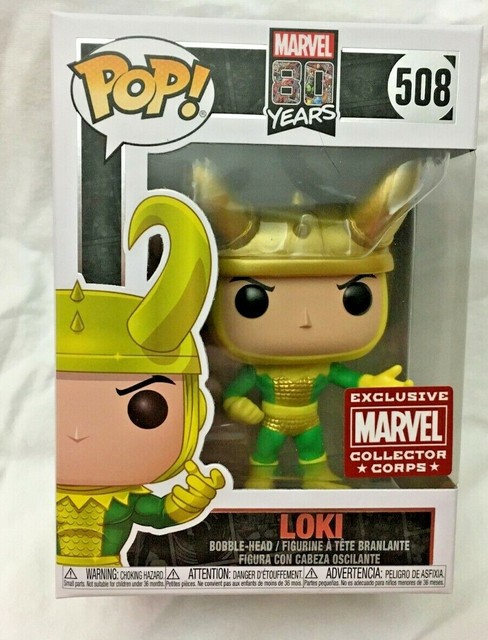 Loki 508 Funko Pop Marvel Collector Corps 80 Years First Appearance for sale online | eBay