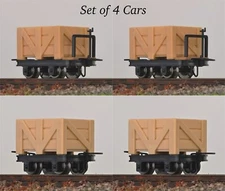 HOn30/HOe MinitrainS 3115 4-Trash Car 2 With & 2 w/o Brake 009 Woodchip Gondola