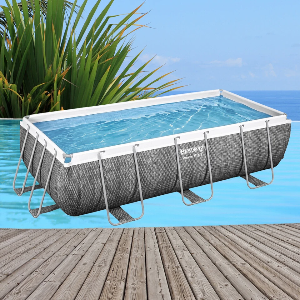 Poolfolie Bestway 404x201x100cm Pool Power Steel mit Rahmen Ersatz Swimming