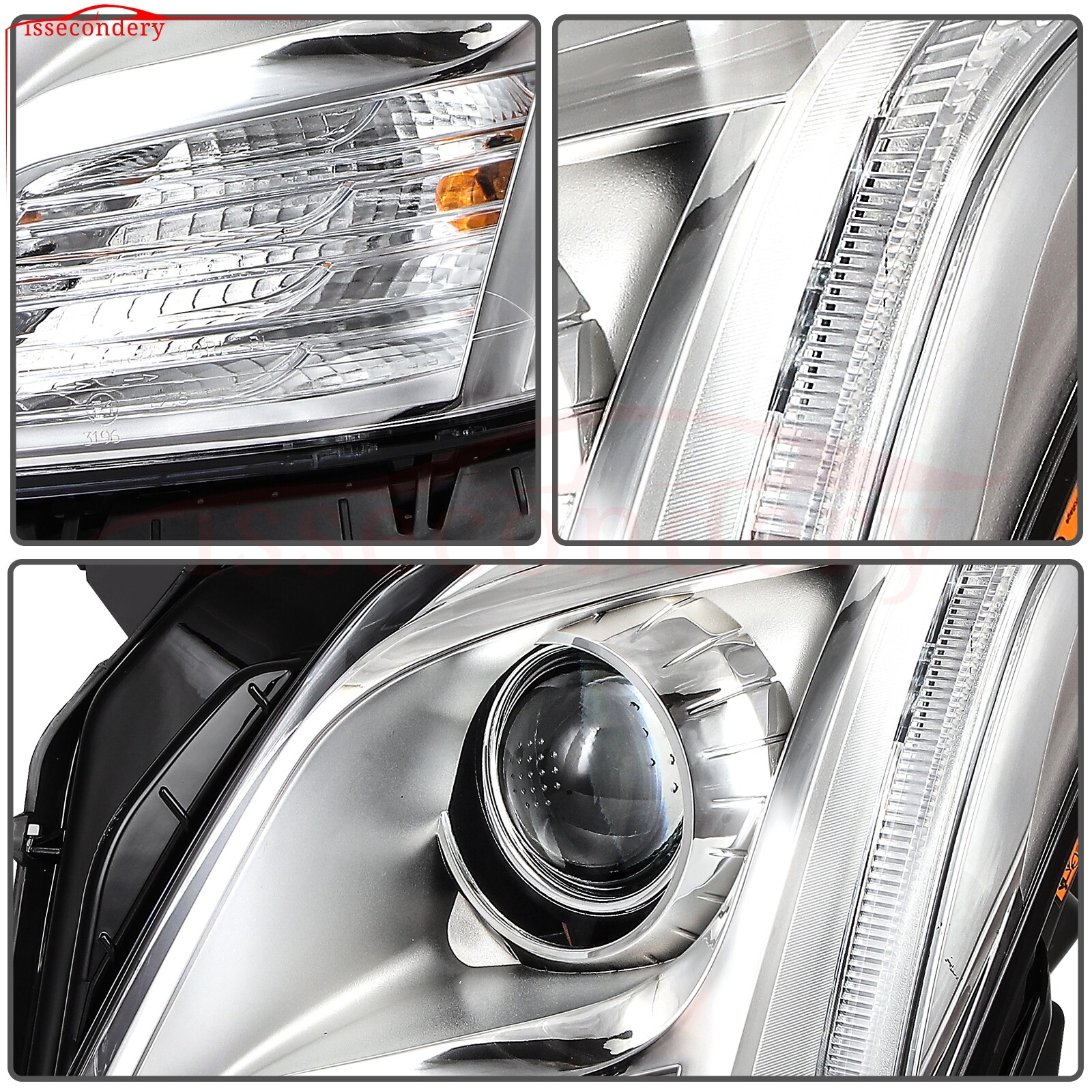 Right Side LED Headlight Assembly For 2013-2017 Cadillac XTS 3.6L V6