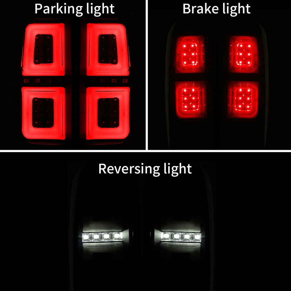 For GMC Canyon 2015-2019 Full LED Tail Lights Assembly Tail Brake Lamps Clear - Image 2 of 4