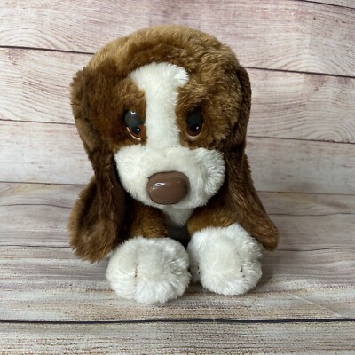 Vintage Russ Baxter The Bashful Basset Hound Dog Plush 8  Stuffed Animal - Korea