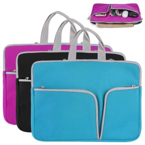 11/14/15Inch Laptop Sleeve Handbag Shoulder Bag Computer Bag Carrying Case - Picture 1 of 15