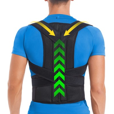 Heavy Duty Weight Lift Lumbar Lower Back Support Waist Belt Brace Suspender Work