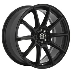 18x8 Konig 45B Control Black Wheel 5x110 (40mm)