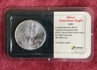 2001 American Eagle Walking Liberty Silver Dollar Littleton packaged Reverse