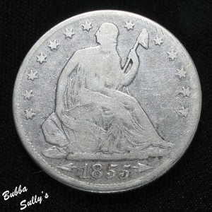 1855 O Seated Liberty Half Dollar VERY GOOD