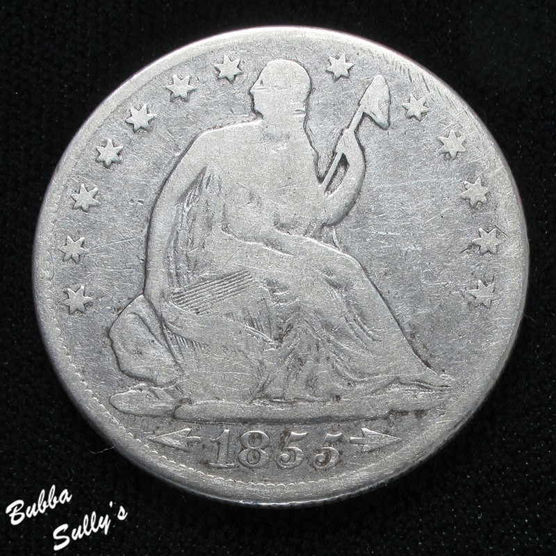 1855 O Seated Liberty Half Dollar VERY GOOD
