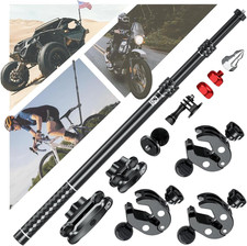 Aluminum Alloy Motorcycle Camera Mount Kit for Gopro Insta360 DJI, 360 Rotating