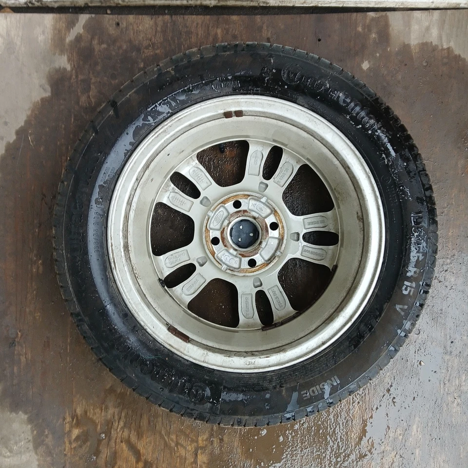 FORD FIESTA ALLOY WHEEL 15" COMPLETE WITH CONTINENTAL TYRE X1 SINGLE SPARE - Image 3 of 4