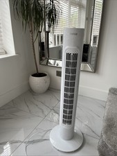 Pifco 32" Oscillating Tower Fan - White