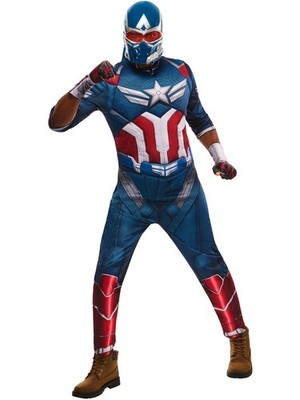 Costume Cosplay Captain America Sam Wilson (Brave New World) - Taille Unique - Neuf Avec Étiquettes