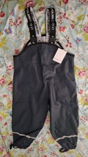 Polarn O. Pyret Waterproof Trousers Salopettes Navy. BNWT. Age 6-8