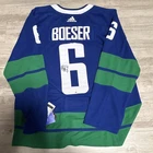 Brock Boeser Signed Vancouver Canucks Adidas NHL Hockey #6 Original Jersey