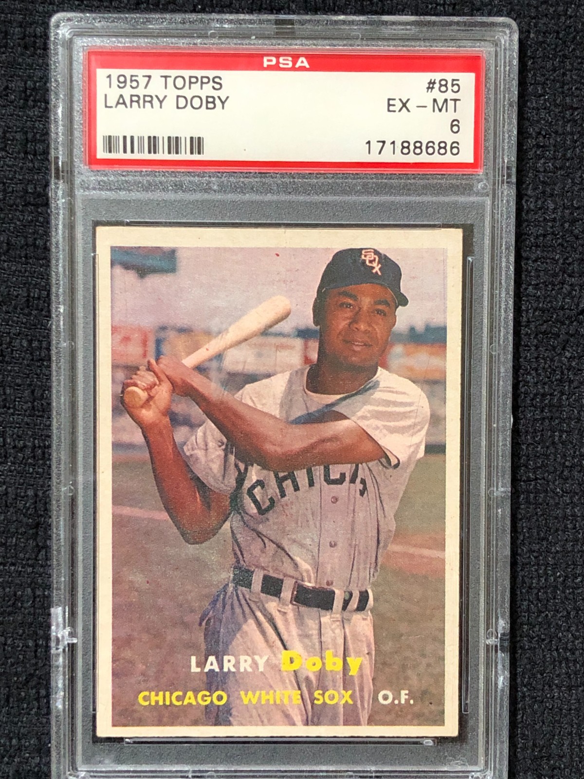 1957 TOPPS LARRY DOBY #85 PSA 6 EX-MT
