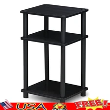 3 Tier No Tools End Table Storage Display Indoor Furniture Simple Design New
