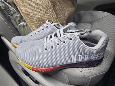 NOBULL Gray Arctic Yellow Gradient Trainer Shoes  US Women s 8