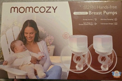 #ad MOMCOZY S12 Hands Free Wearable Double Electric Breast Pump NEW SEALED $69.99