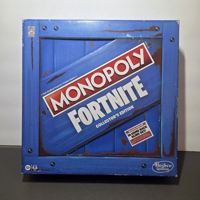 Monopoly Fortnite Collector's Edition Complete Board Game Hasbro Epic Games 2021
