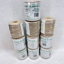 10 Pack Frank W Winne Son 3 Ply Natural Jute Twine 219ft Spools Item 27022 New