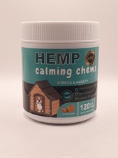 Dog Hemp Anxiety Stress calming  Fireworks  Barking Anxiety 120 Chews