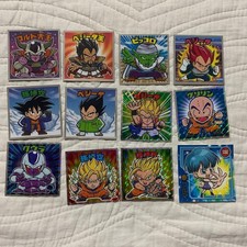 Dragon Ball Z Dragon Ball Man Sellos Coleccionistas Paquete de 14 Cartas Set Ultra Raro