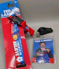 Ted Lasso "I Believe In Team Lasso" Lanyard with Photo Badge Holder and WHISTLE