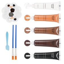Leather Repair Kit Brown Vinyl Repair Kit for Car Interiors Furniture Couches...
