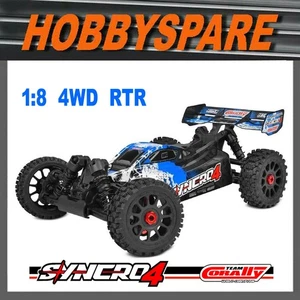 NEW 1/8 TEAM CORALLY SYNCRO 4 BRUSHLESS 4WD RC BUGGY RTR 4S 2,4 Ghz BLUE