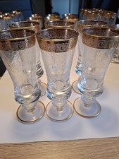 Murano Medici Gläser, Goldrand, 6er Set