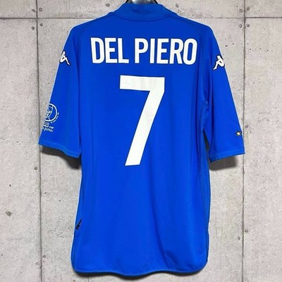 【新品/タグ付き】2002日韓W杯 イタリア代表 ♯7 デルピエロ【XLサイズ】 Alessandro Del Piero #7 Italy 2002 World Cup Home Jersey XL Kappa