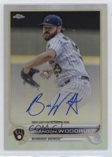 2022 Topps Chrome Veteran Refractor 93/499 Brandon Woodruff #CVA-BW Auto 0l8y