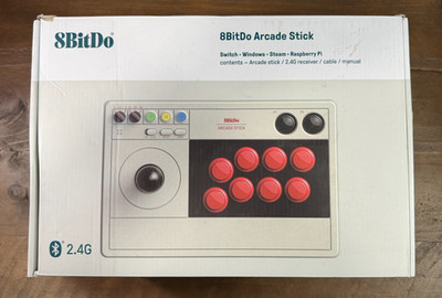 8Bitdo Arcade Stick Wireless Compatible with Switch/Windows/Steam/Raspberry Pi