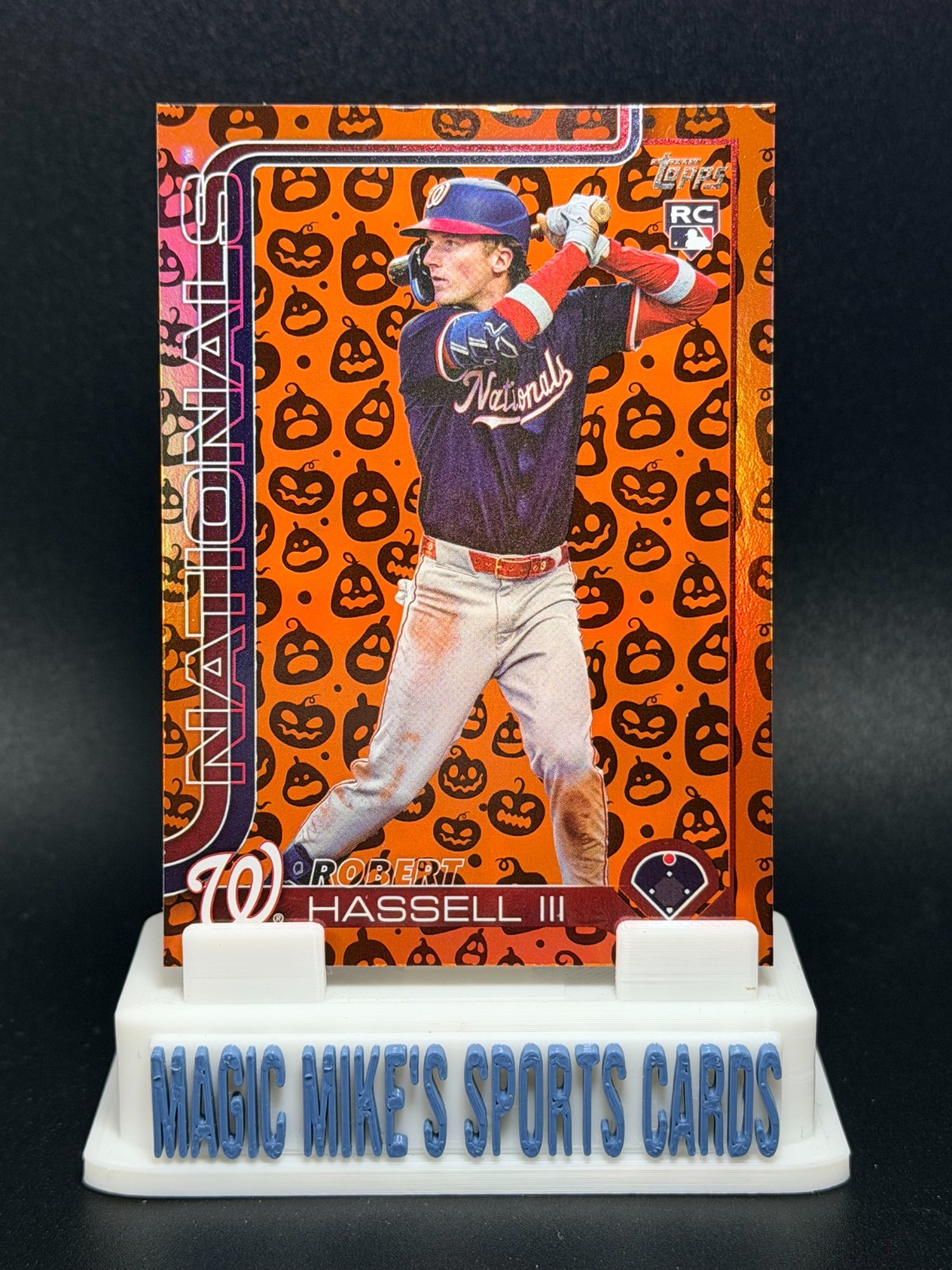 Robert Hassell III 2025 Topps Update #US109 Holiday Jack O’Lantern Foil (SP, RC)