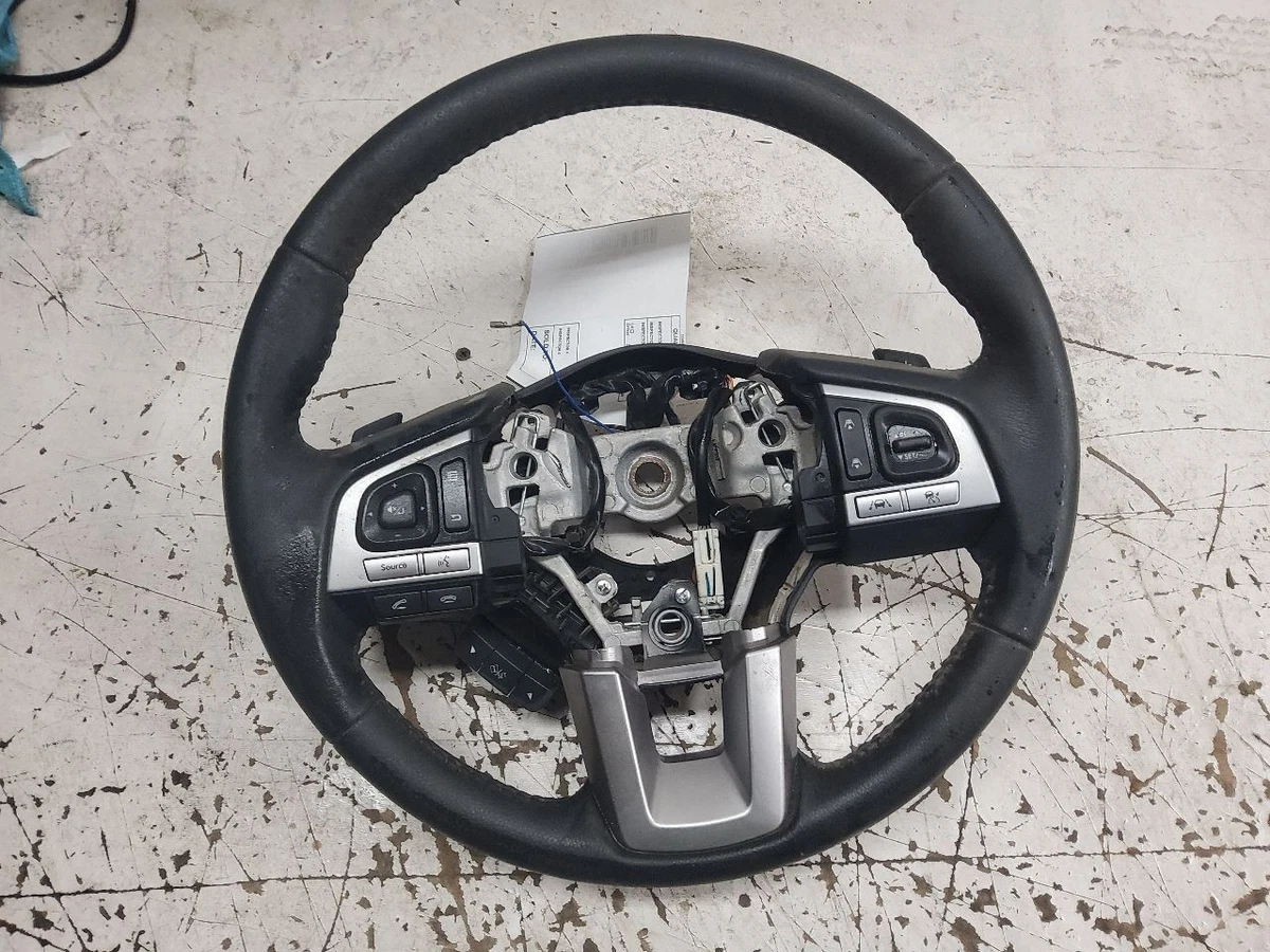 Cubierta De Volante De Coche De Cuero Genuino Negro MEWANT Para Subaru