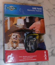 NEW/OPNBX- PETSAFE 100 YARD REMOTE TRAINER COLLAR FOR 8lbs+ PDT00-16126 COMPLETE