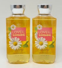 2 BATH BODY WORKS LOVE SUNSHINE SHOWER GEL BODY WASH ALOE VITAMIN E 10 OZ