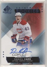 2015-16 SP Game-Used Authentic Rookies Blue Daniel Carr #231 Auto no9