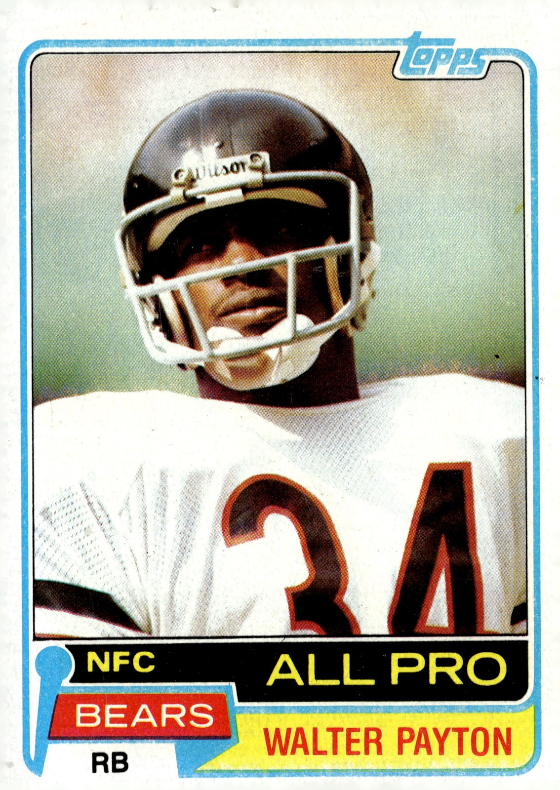 1981 Topps #400 Walter Payton