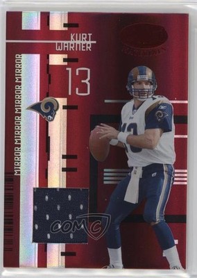 2005 Leaf Certified Materials Mirror Red 25/100 Kurt Warner #142 HOF 0nr3