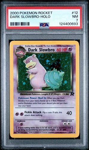 Dark Slowbro (Unlimited) graded PSA 7 for sale on eBay